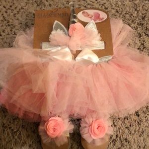 3 piece Newborn Girl Unicorn Tutu